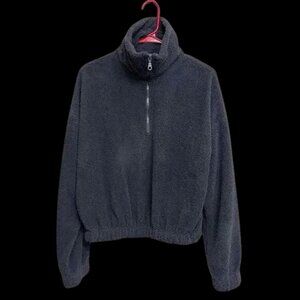 💙Urban Outfitters Fleece Crop Half-Zip Pullover Sweater💙